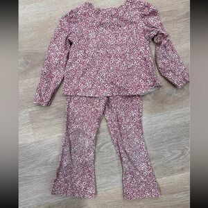 GAP Kids Floral Pajama Set in Pink and White